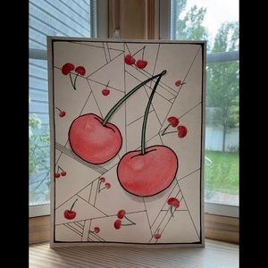 Cherry Watercolor Graphic Art